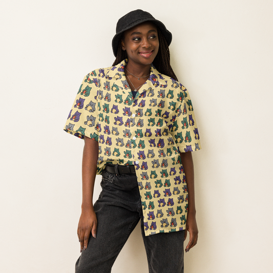PixelPaper Bären - Unisex Hemd mit Knöpfen