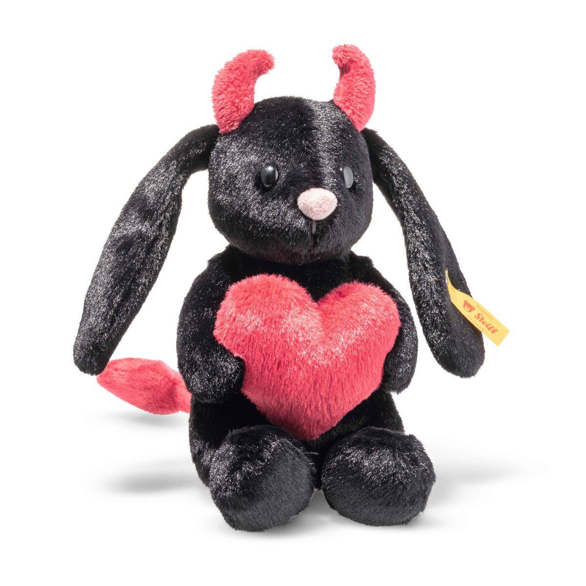 Steiff Hoppie Hase kleiner Teufel 14 cm schwarz
