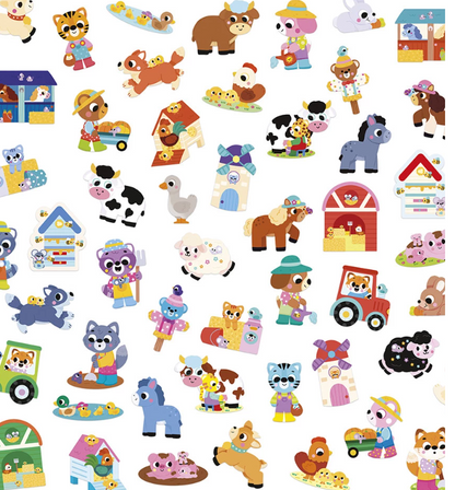 Große Bauernhof Tiere – 50 Sticker