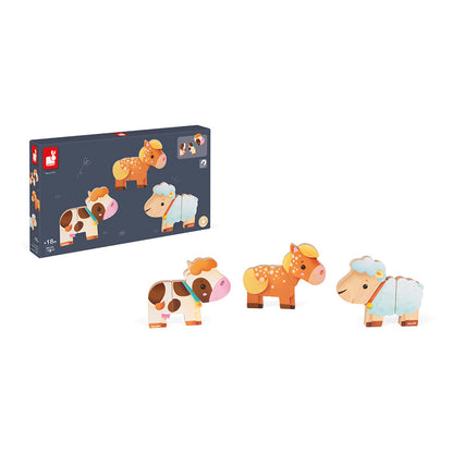 Magnetische Figuren Bauernhof Tiere