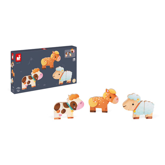 Magnetische Figuren Bauernhof Tiere