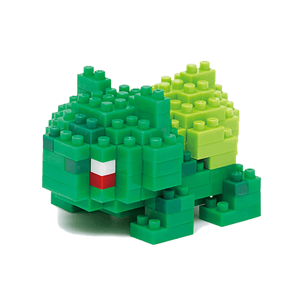 nanoblock Pokémon Bisasam, fertig gebautes Modell