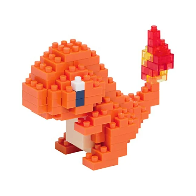nanoblock Pokémon Glumanda, fertig gebautes Modell