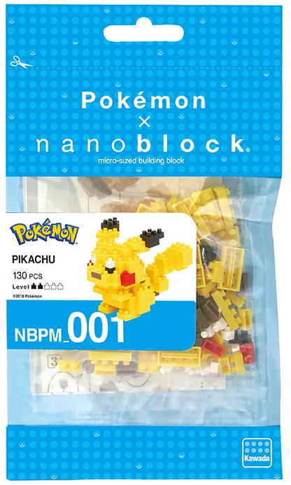 nanoblock Pokémon Pikachu NBPM-001, Verpackung mit 130 Teilen