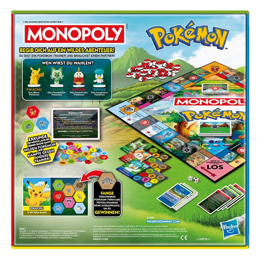 Monopoly Spiel - Pokémon Edition, DE