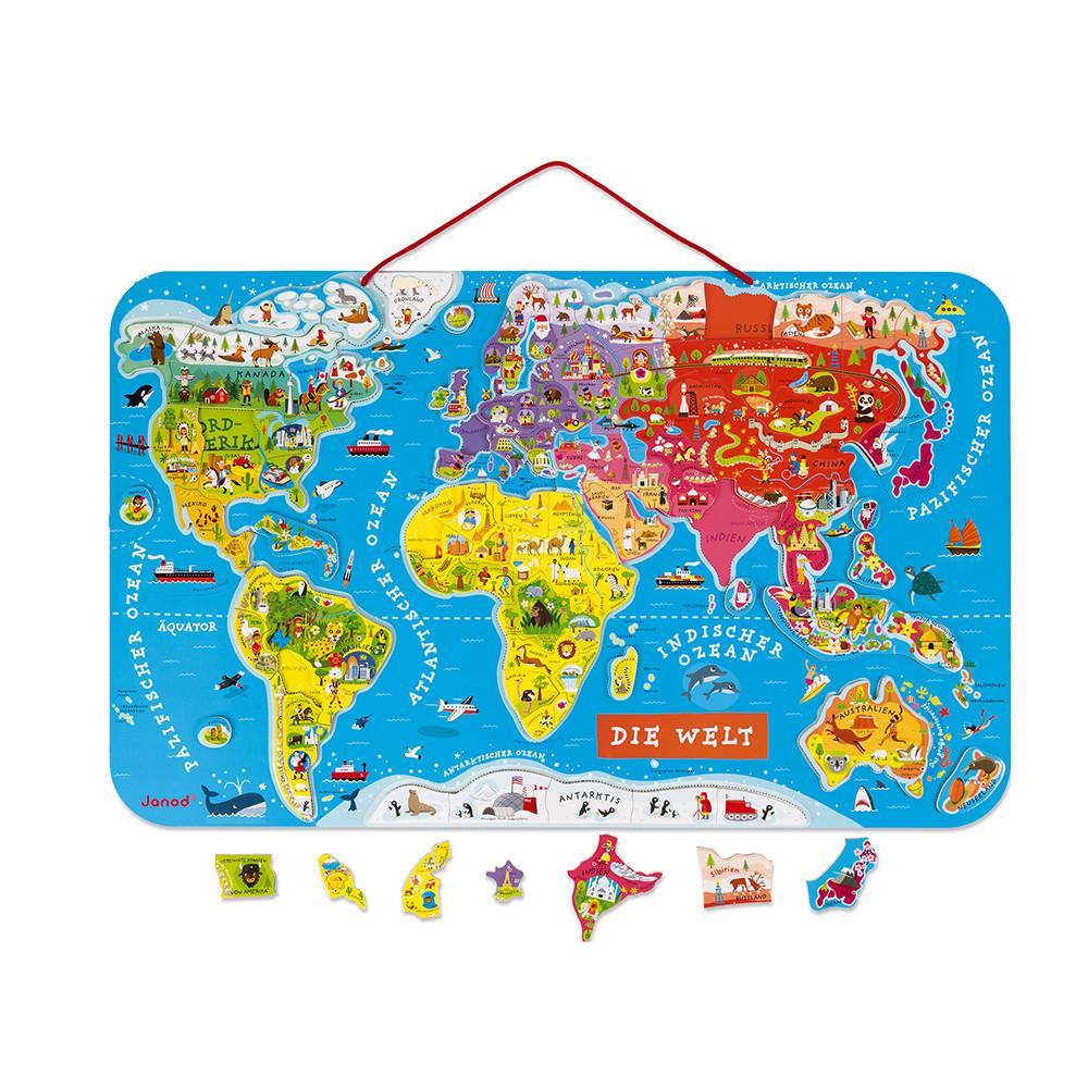 Magnetische Weltkarte Puzzle
